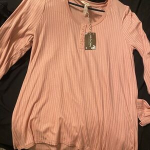 Matilda Jane Blush Long Sleeve Ribbed Tee